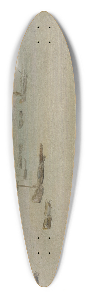 James Abbott McNeill Whistler - The Seashore 39.3 inch art pintail longboard deck