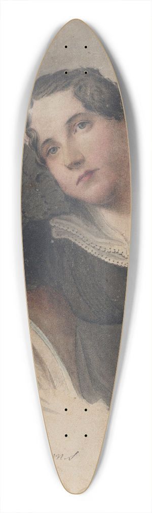 James Barton Longacre - Eliza Williams 39.3 inch art pintail longboard deck