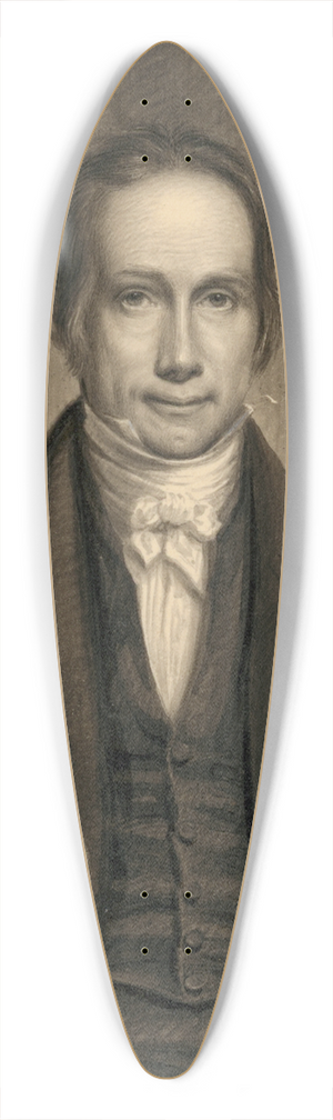James Barton Longacre - Henry Clay 39.3 inch art pintail longboard deck