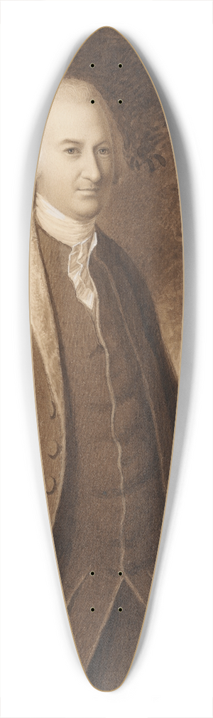 James Barton Longacre - John Dickinson 39.3 inch art pintail longboard deck