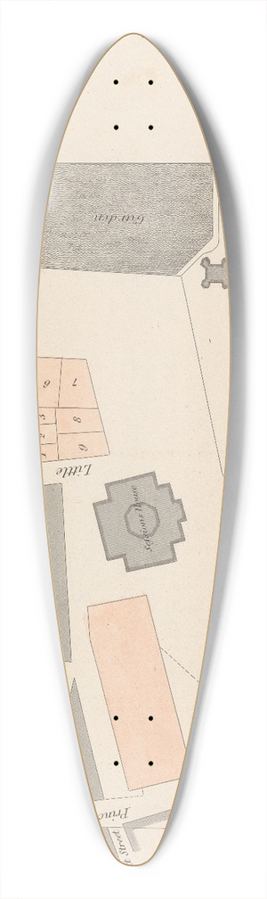 James Basire the younger - Plate I. Memorials of the Commissioners for Improving Westminster, 1811 39.3 inch art pintail longboard deck
