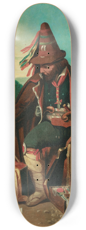Charles Ferdinand Wimar - The Brigand 8.25 inch art skate deck Charles Ferdinand Wimar - The Brigand 8.25 inch art skate deck