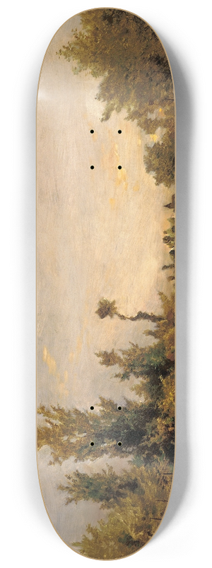 Charles Franois Daubigny - Banks of the Seine 8.25 inch art skate deck