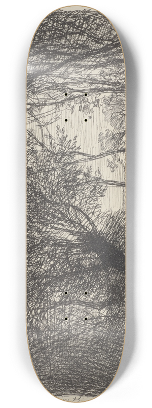 Charles Franois Daubigny - Cows in woods 8.25 inch art skate deck Charles Franois Daubigny - Cows in woods 8.25 inch art skate deck
