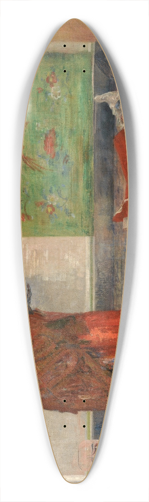 James Ensor - Astonishment of the Mask Wouse 39.3 inch art pintail longboard deck