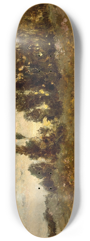 Charles Franois Daubigny - Landscape 8.25 inch art skate deck