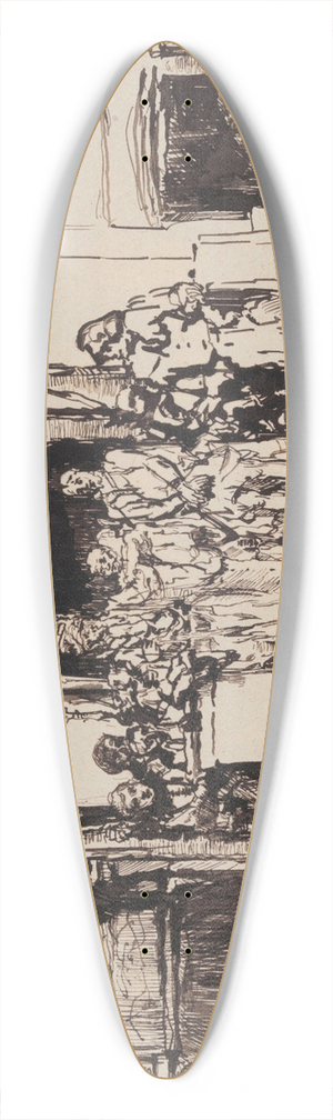 James Ensor - Christ Showed to the People 39.3 inch art pintail longboard deck