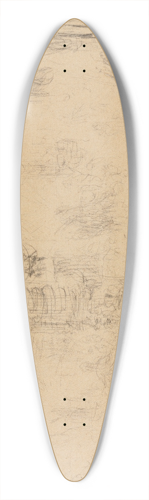 James Ensor - Christ shown to the People and Christs Entry into Jerusalem 39.3 inch art pintail longboard deck