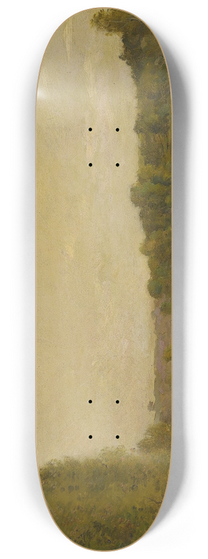 Charles Franois Daubigny - Landscape on the Oise 8.25 inch art skate deck