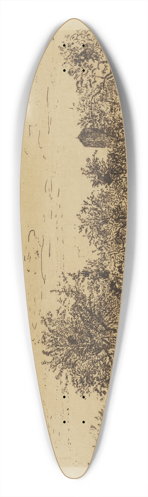 James Ensor - De boomgaard 39.3 inch art pintail longboard deck