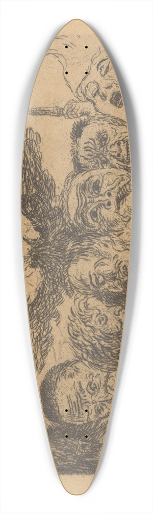 James Ensor - De hoofdzonden gedomineerd door de Dood 39.3 inch art pintail longboard deck