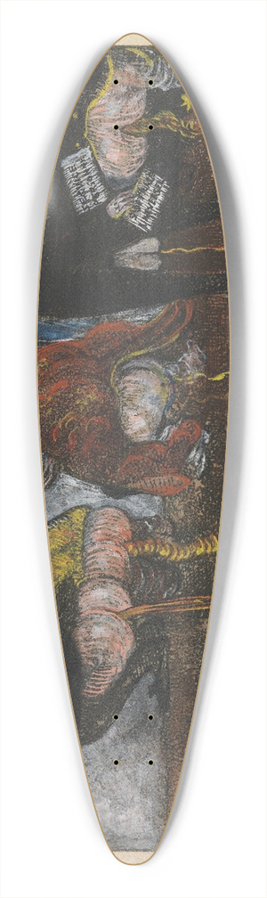 James Ensor - Doctrinal Nourishment 39.3 inch art pintail longboard deck