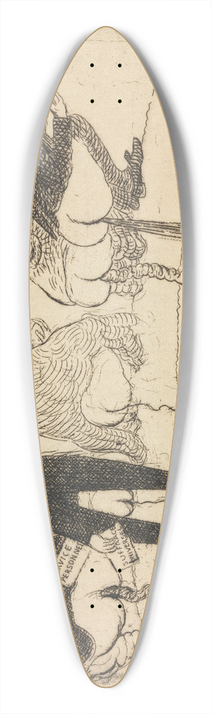James Ensor - Doctrinal Nourishment 39.3 inch art pintail longboard deck