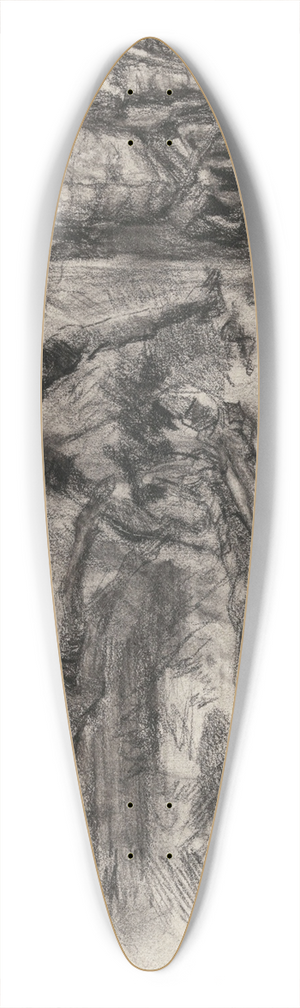 James Ensor - Don Quixote 39.3 inch art pintail longboard deck