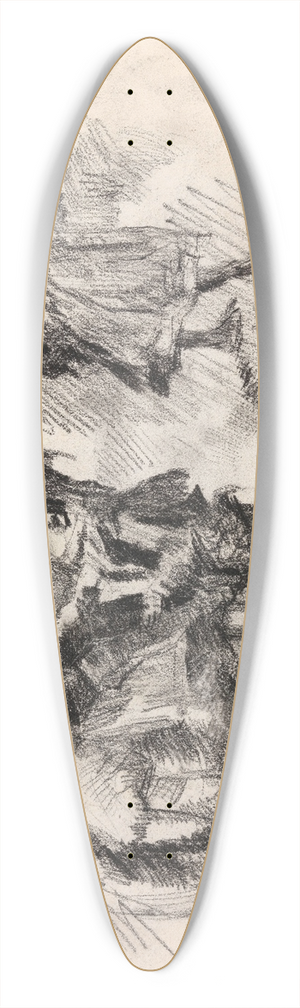 James Ensor - Don Quixote 39.3 inch art pintail longboard deck