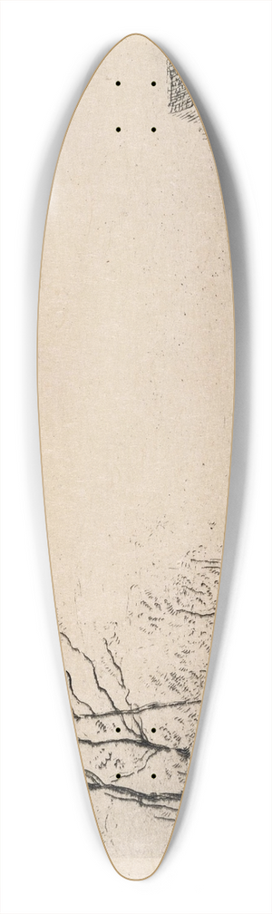 James Ensor - Edge of the Little Wood, Ostend 39.3 inch art pintail longboard deck