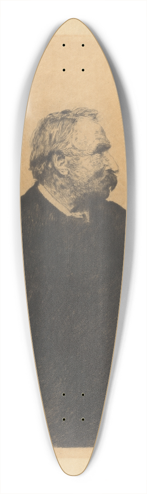 James Ensor - Ernest Rousseau 39.3 inch art pintail longboard deck