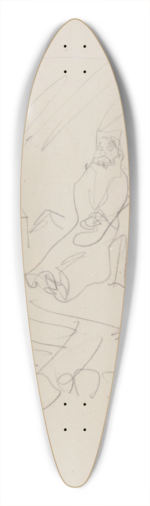 James Ensor - Execution by Garrote 39.3 inch art pintail longboard deck