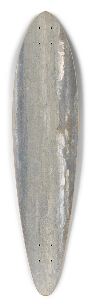 James Ensor - Grey Seascape 39.3 inch art pintail longboard deck