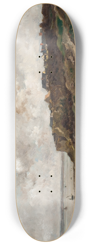Charles Franois Daubigny - Low Tide at Villerville 8.25 inch art skate deck Charles Franois Daubigny - Low Tide at Villerville 8.25 inch art skate deck