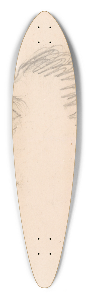 James Ensor - Head of a Man in Profile 39.3 inch art pintail longboard deck