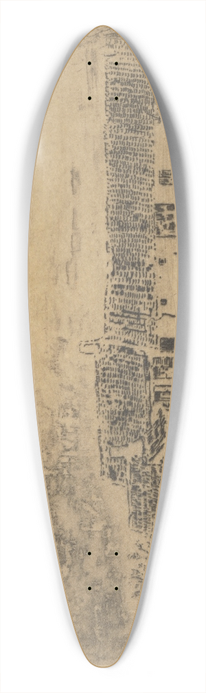 James Ensor - Hoeve te Leffinge 39.3 inch art pintail longboard deck