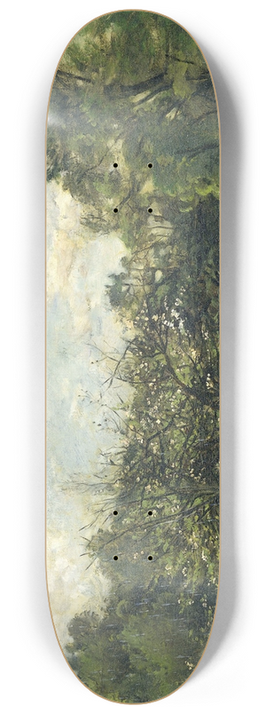 Charles Franois Daubigny - Orchard 8.25 inch art skate deck Charles Franois Daubigny - Orchard 8.25 inch art skate deck