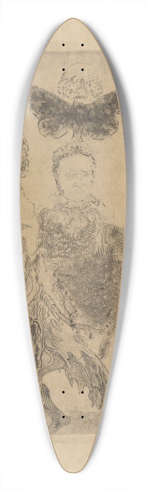 James Ensor - Kleine vreemdsoortige figuren 39.3 inch art pintail longboard deck