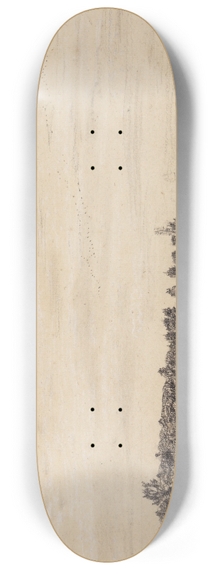 Charles Franois Daubigny - Paysage panoramique 8.25 inch art skate deck Charles Franois Daubigny - Paysage panoramique 8.25 inch art skate deck