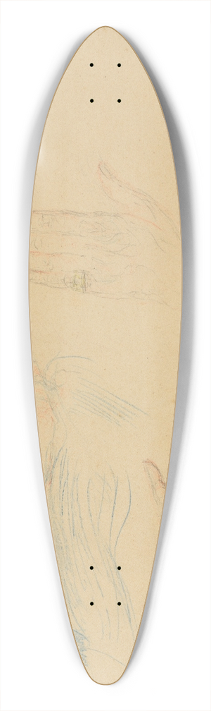 James Ensor - Mijn handen 39.3 inch art pintail longboard deck