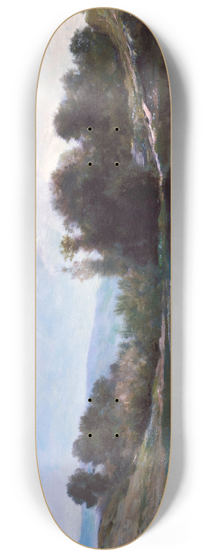 Charles Franois Daubigny - Pond at Gylieu 8.25 inch art skate deck Charles Franois Daubigny - Pond at Gylieu 8.25 inch art skate deck
