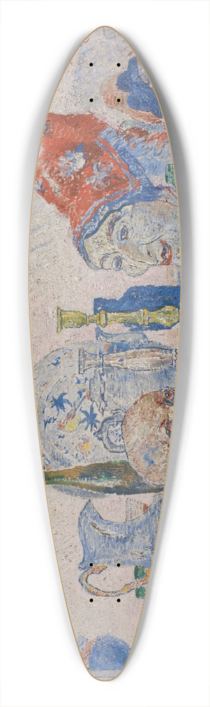 James Ensor - Pierrot and Skeleton in a Yellow Robe 39.3 inch art pintail longboard deck