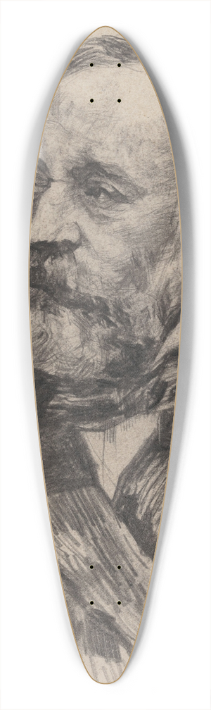 James Ensor - Portrait of a Man 39.3 inch art pintail longboard deck