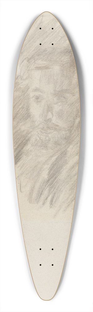 James Ensor - Portret van Willy Finch 39.3 inch art pintail longboard deck