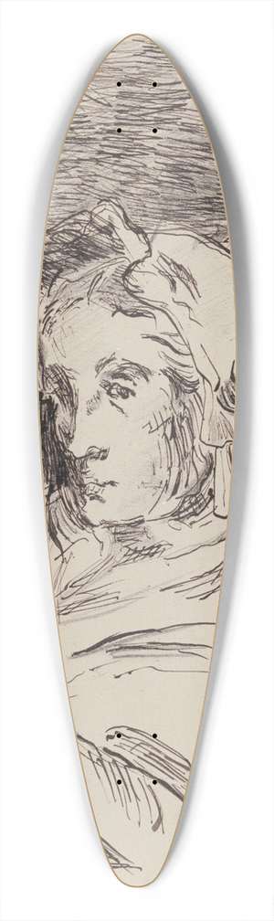 James Ensor - Recovering 39.3 inch art pintail longboard deck