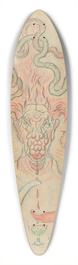 James Ensor - Rendez notre ancienne face fors les chers faux nez burlesques 39.3 inch art pintail longboard deck