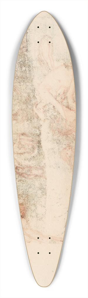 James Ensor - Streaming water 39.3 inch art pintail longboard deck