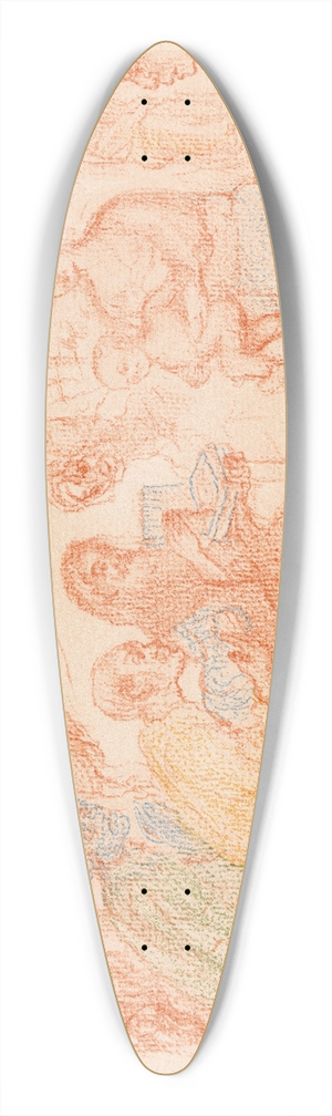 James Ensor - The Adoration of the Magi 39.3 inch art pintail longboard deck