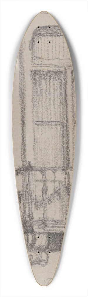 James Ensor - The Balcony 39.3 inch art pintail longboard deck
