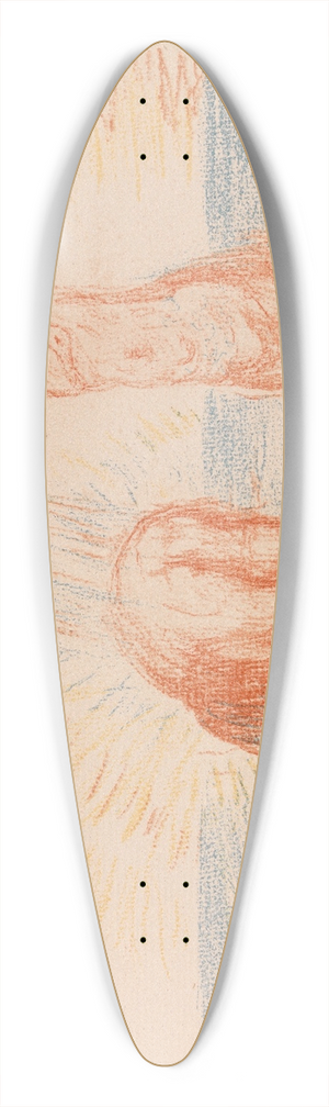James Ensor - The Baptism of Christ 39.3 inch art pintail longboard deck