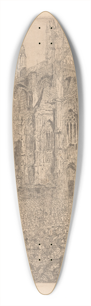 James Ensor - The Cathedral 39.3 inch art pintail longboard deck James Ensor - The Cathedral 39.3 inch art pintail longboard deck