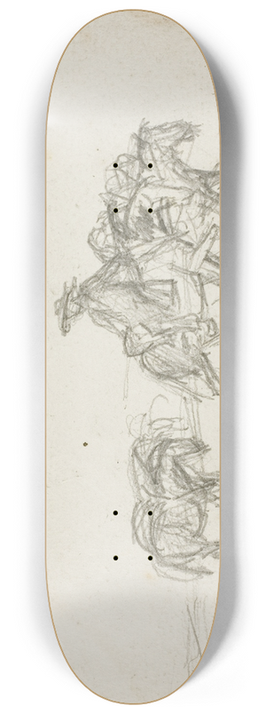 Charles Franois Daubigny - Study 8.25 inch art skate deck
