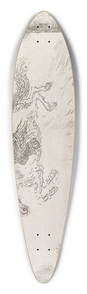 James Ensor - The Destroying Angel 39.3 inch art pintail longboard deck