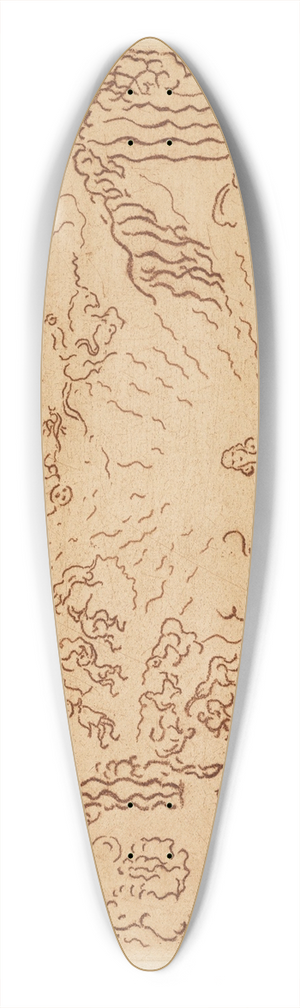 James Ensor - The Devil and the Windmill 39.3 inch art pintail longboard deck