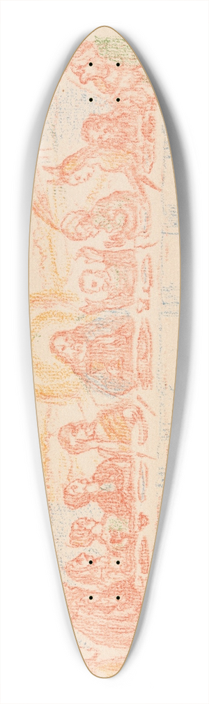 James Ensor - The Last Supper 39.3 inch art pintail longboard deck
