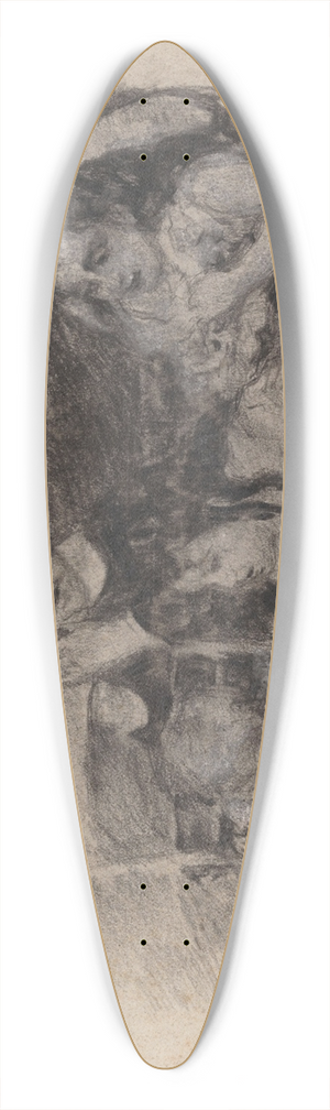 James Ensor - The Master Painter 39.3 inch art pintail longboard deck