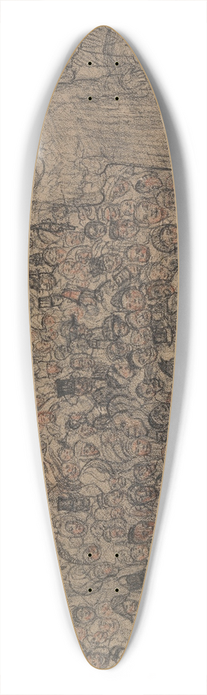 James Ensor - The Multiplication of the Fishes 39.3 inch art pintail longboard deck