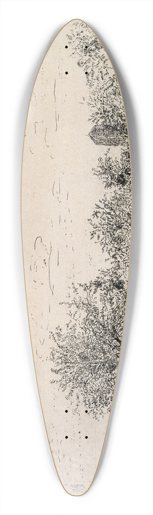 James Ensor - The Orchard 39.3 inch art pintail longboard deck
