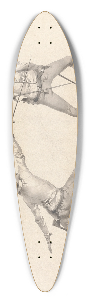 James Gwin - De la Parade de Prime sur le Coup de Seconde 39.3 inch art pintail longboard deck