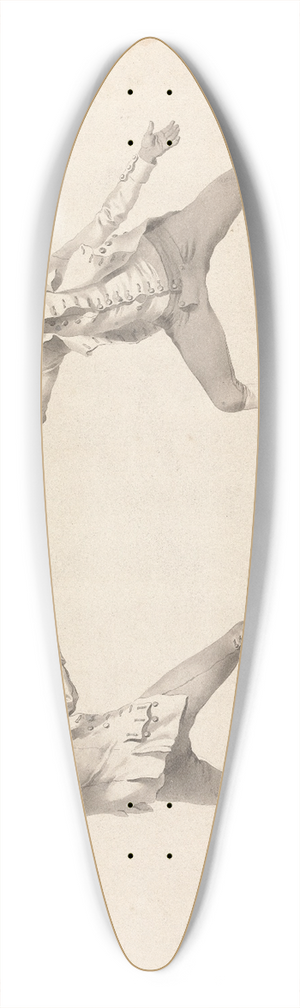 James Gwin - De la Parade de Quarte au Dedans des Armes sur le Coup de Quarte 39.3 inch art pintail longboard deck